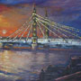 Albert Bridge at night